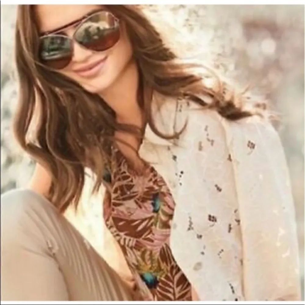 NWOT Cabi Ivory Lace Jacket